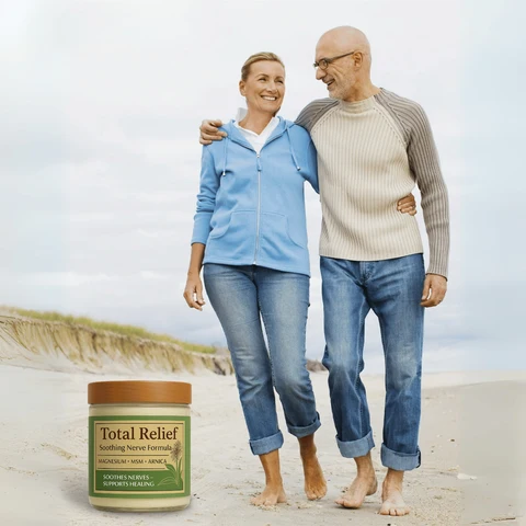 Total Relief - Magnesium Cream - Topical Lotion for Muscles, Joints & Legs - Magnesium Chloride with MSM, Arnica & B6 - Lightweight & Fast-Absorbing